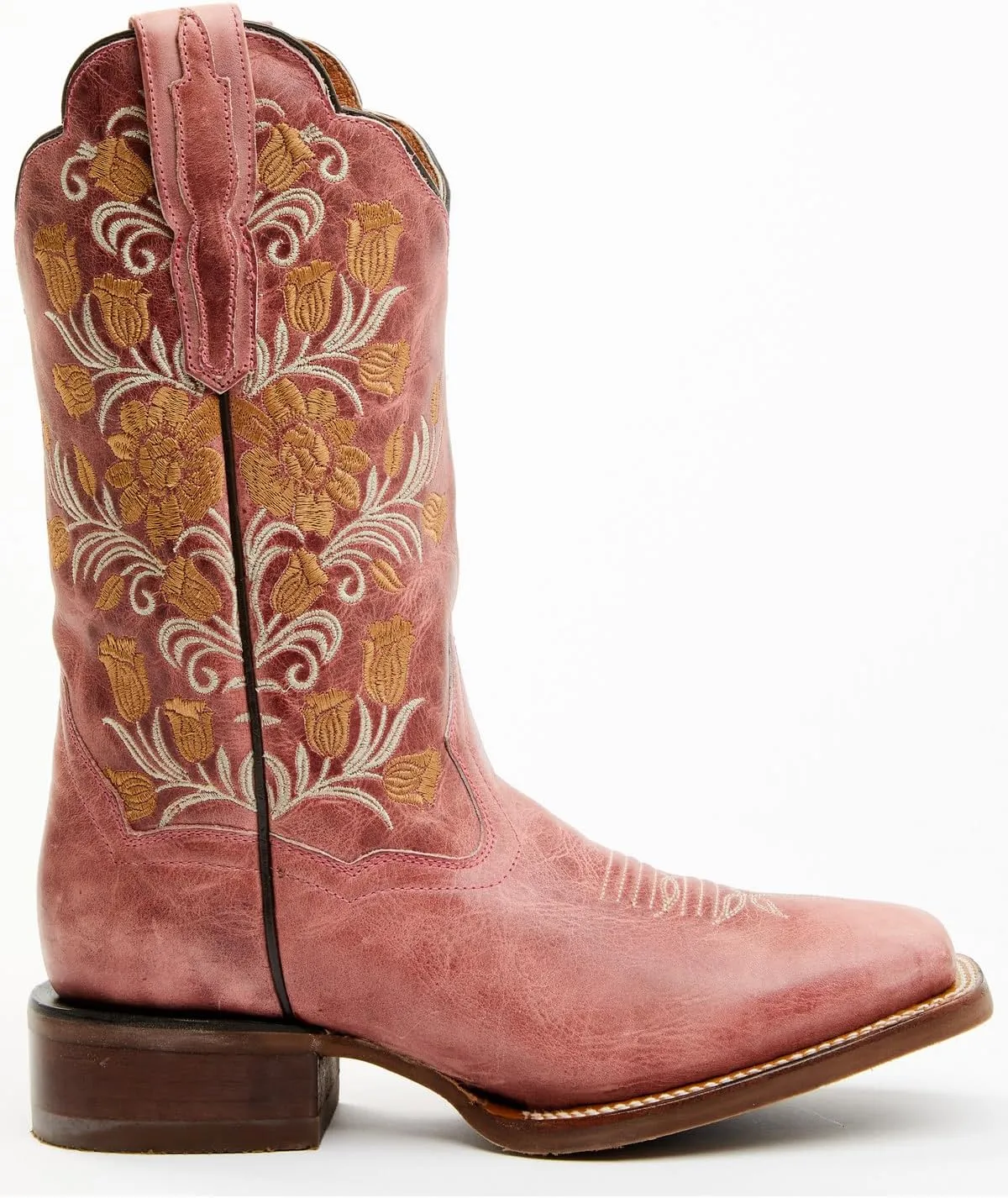 Dan Post Women's Athena Floral Embroidered Western Performance Boot Broad Square - Dp4945