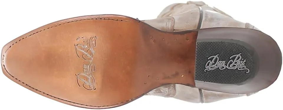 Dan Post Womens Silvie Embroidered Snip Toe Pull On Casual Boots Over the Knee Low Heel 1-2" - Brown