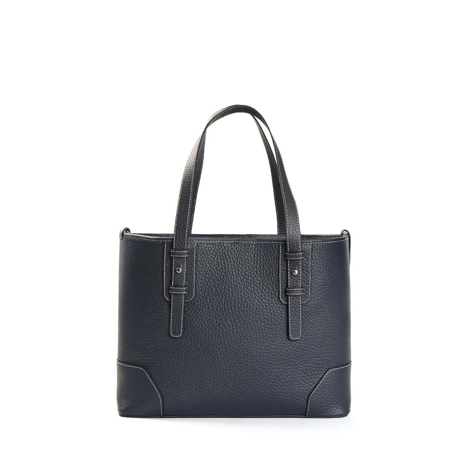 DARK BLUE MIDI TOTE BAG