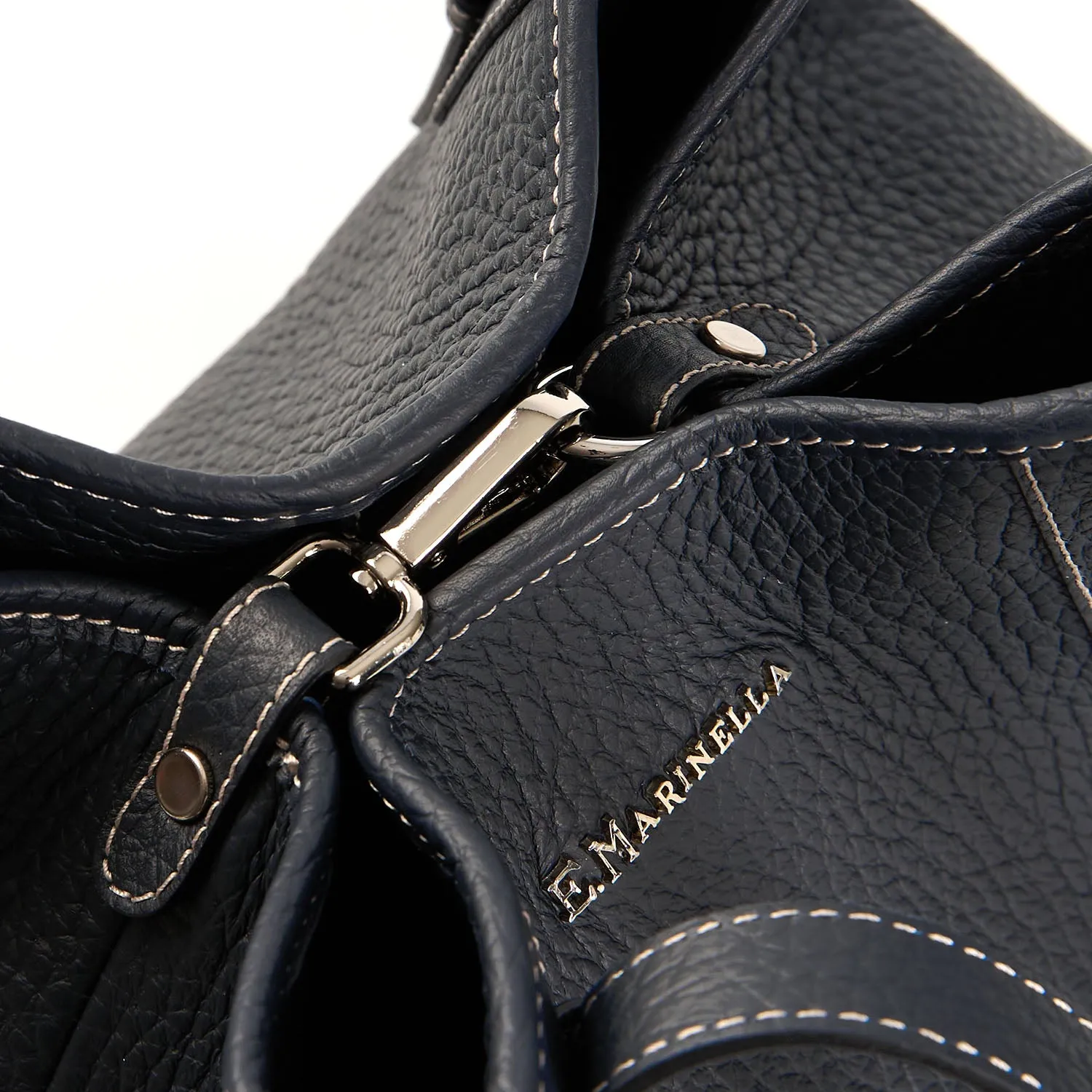 DARK BLUE MIDI TOTE BAG