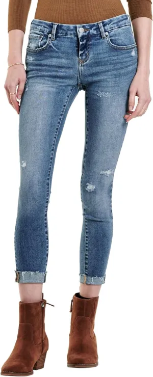 DEAR JOHN Joyrich Women's Jeans Skinny Leg Mid Rise