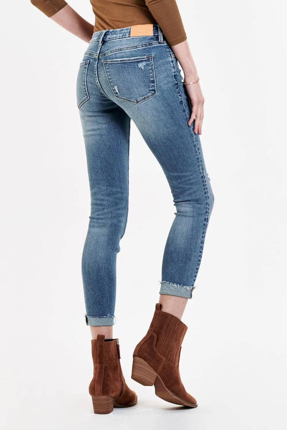 DEAR JOHN Joyrich Women's Jeans Skinny Leg Mid Rise