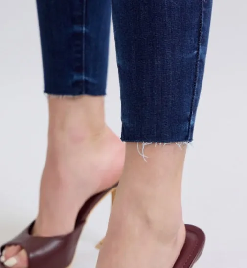 Denim - Judy Blue Skinny Raw Hem