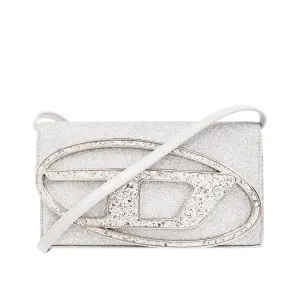 Diesel Silver ‘1dr’ Wallet With Shoulder Strap