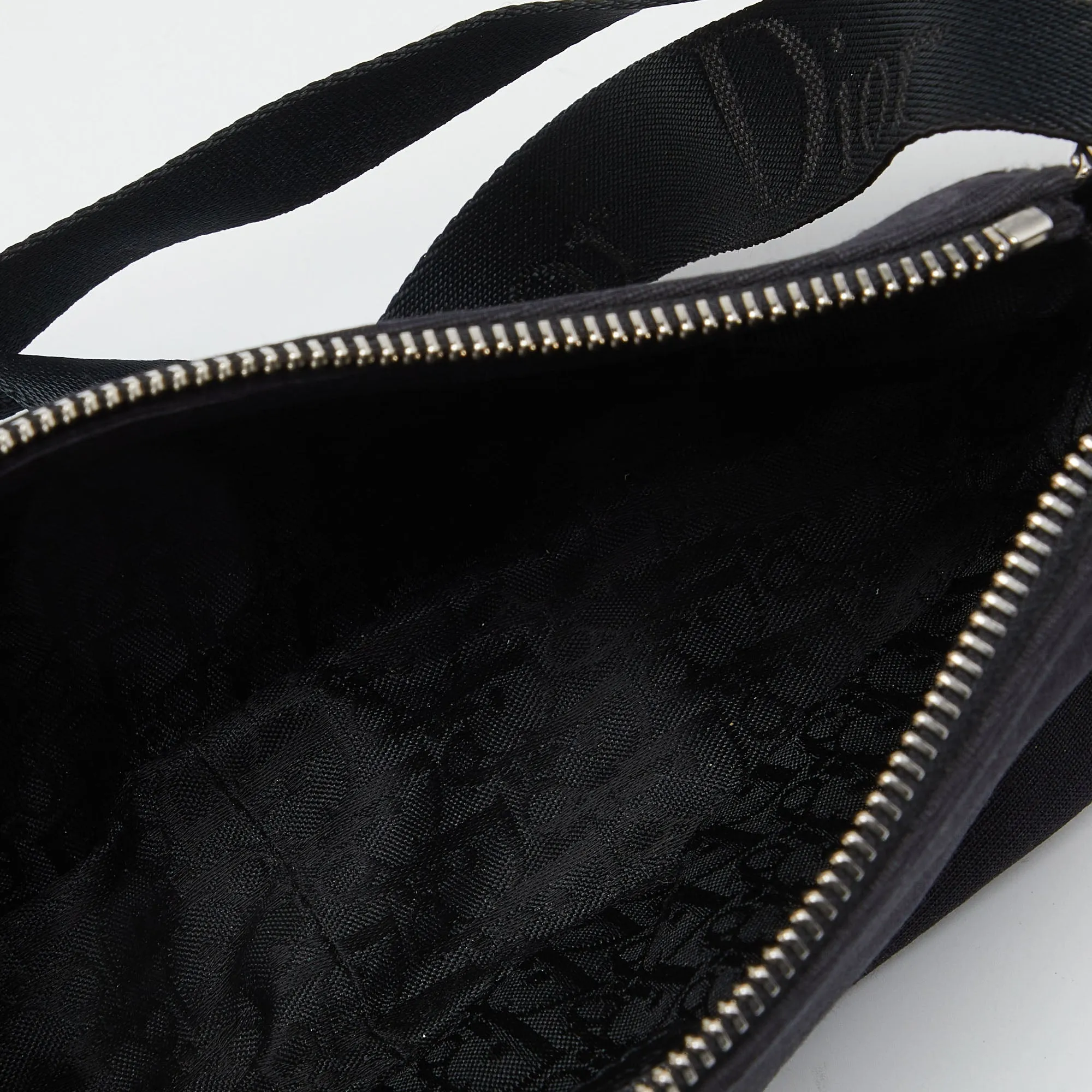 DIOR Black Canvas and Leather Hardcore Shoulder Bag