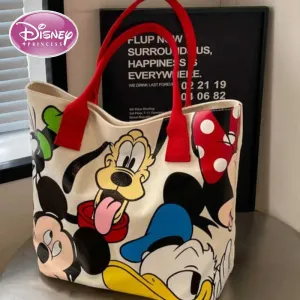 Disney Cartoon Mickey Fashion Shoulder Women's Versatile Tote Bag