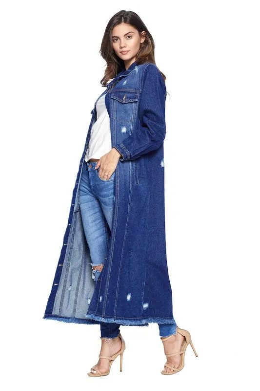 Distressed Denim Jacket