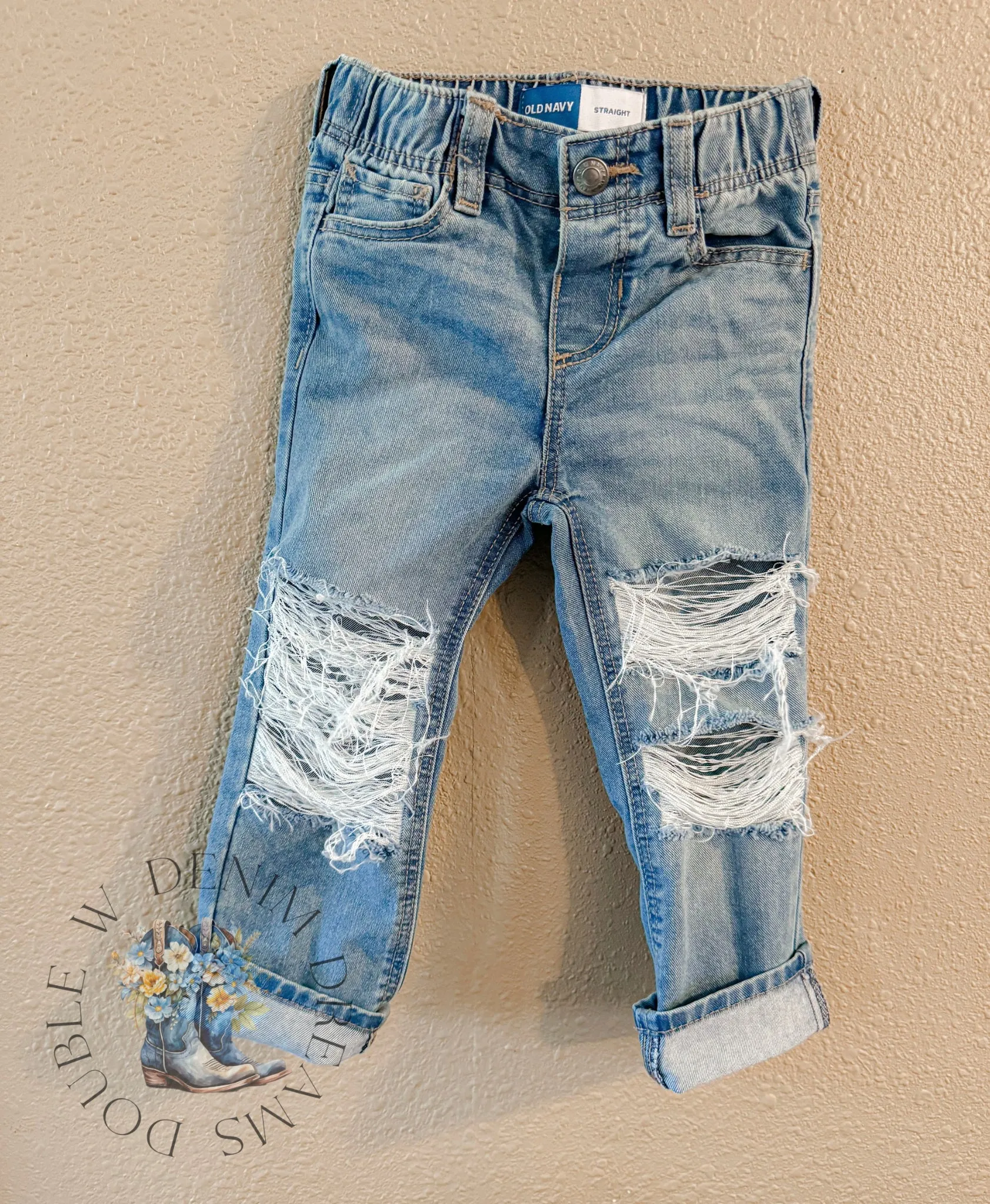 Distressed Denim Jeans