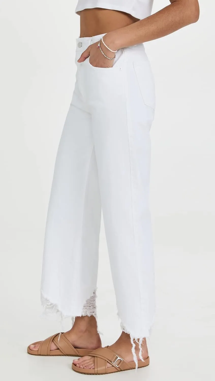 DL1961 Women's Hepburn Wide Leg High Rise Jeans