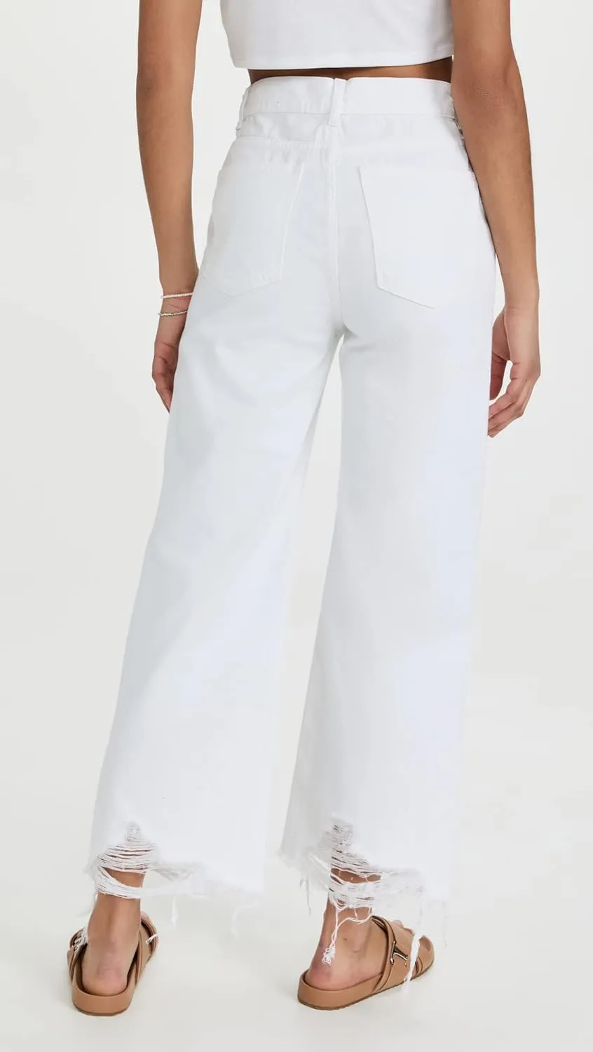 DL1961 Women's Hepburn Wide Leg High Rise Jeans