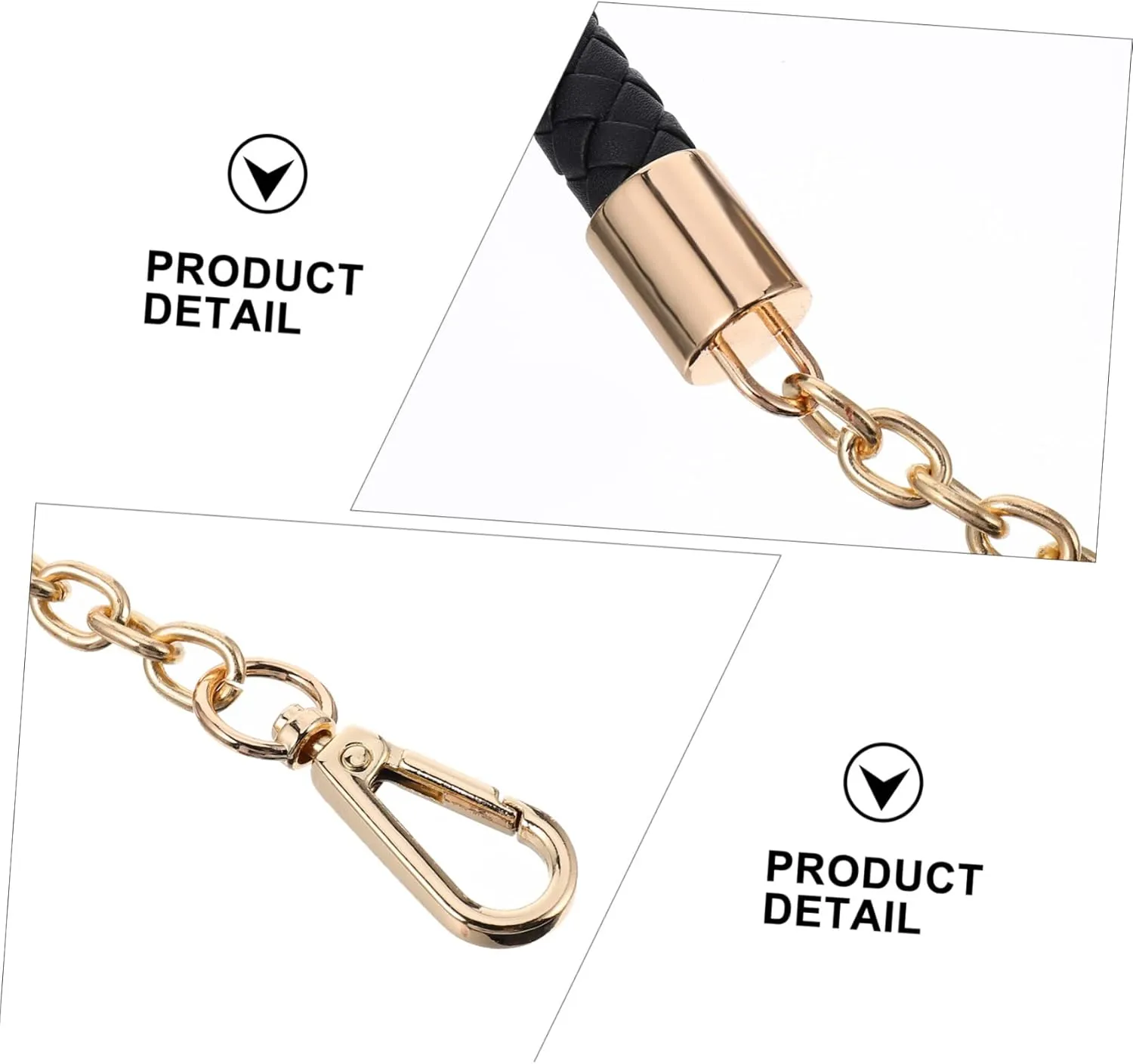 DOITOOL 3pcs Elegant Leather Bag Strap Replacement Strap Bag Decor DIY Shoulder Strap for Women