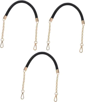 DOITOOL 3pcs Elegant Leather Bag Strap Replacement Strap Bag Decor DIY Shoulder Strap for Women