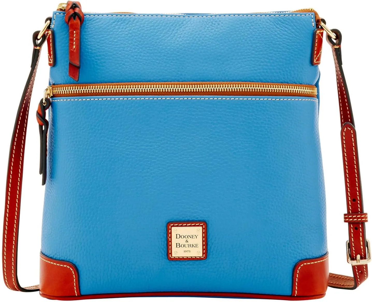 Dooney & Bourke Women's Crossbody in Pebble Grain Leather, Large Handbag with Adjustable Shoulder Strap