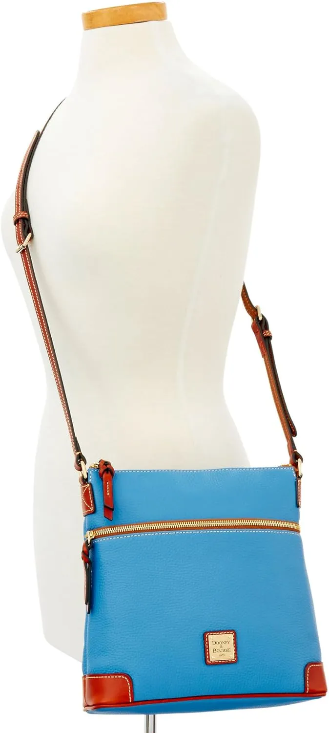 Dooney & Bourke Women's Crossbody in Pebble Grain Leather, Large Handbag with Adjustable Shoulder Strap