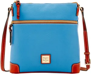 Dooney & Bourke Women's Crossbody in Pebble Grain Leather, Large Handbag with Adjustable Shoulder Strap