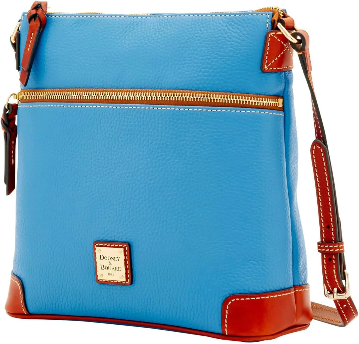Dooney & Bourke Women's Crossbody in Pebble Grain Leather, Large Handbag with Adjustable Shoulder Strap