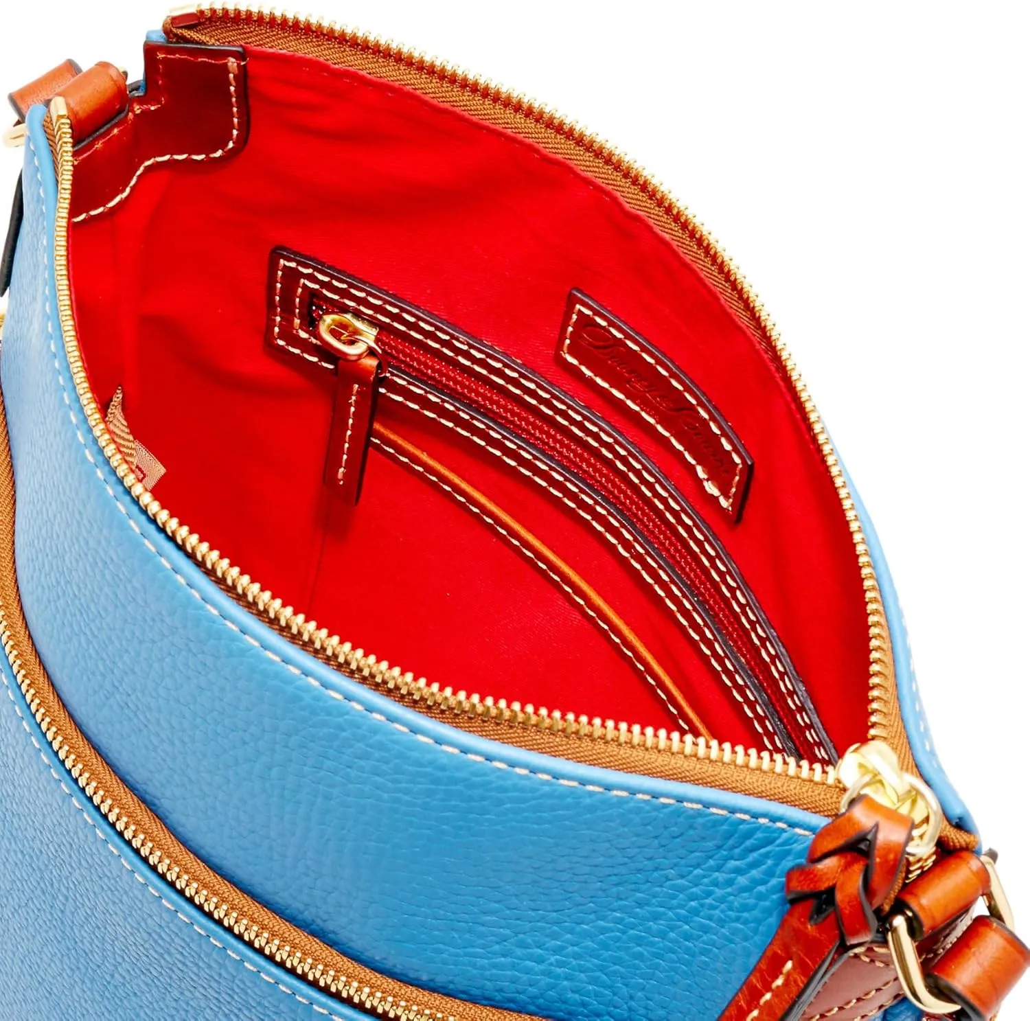 Dooney & Bourke Women's Crossbody in Pebble Grain Leather, Large Handbag with Adjustable Shoulder Strap