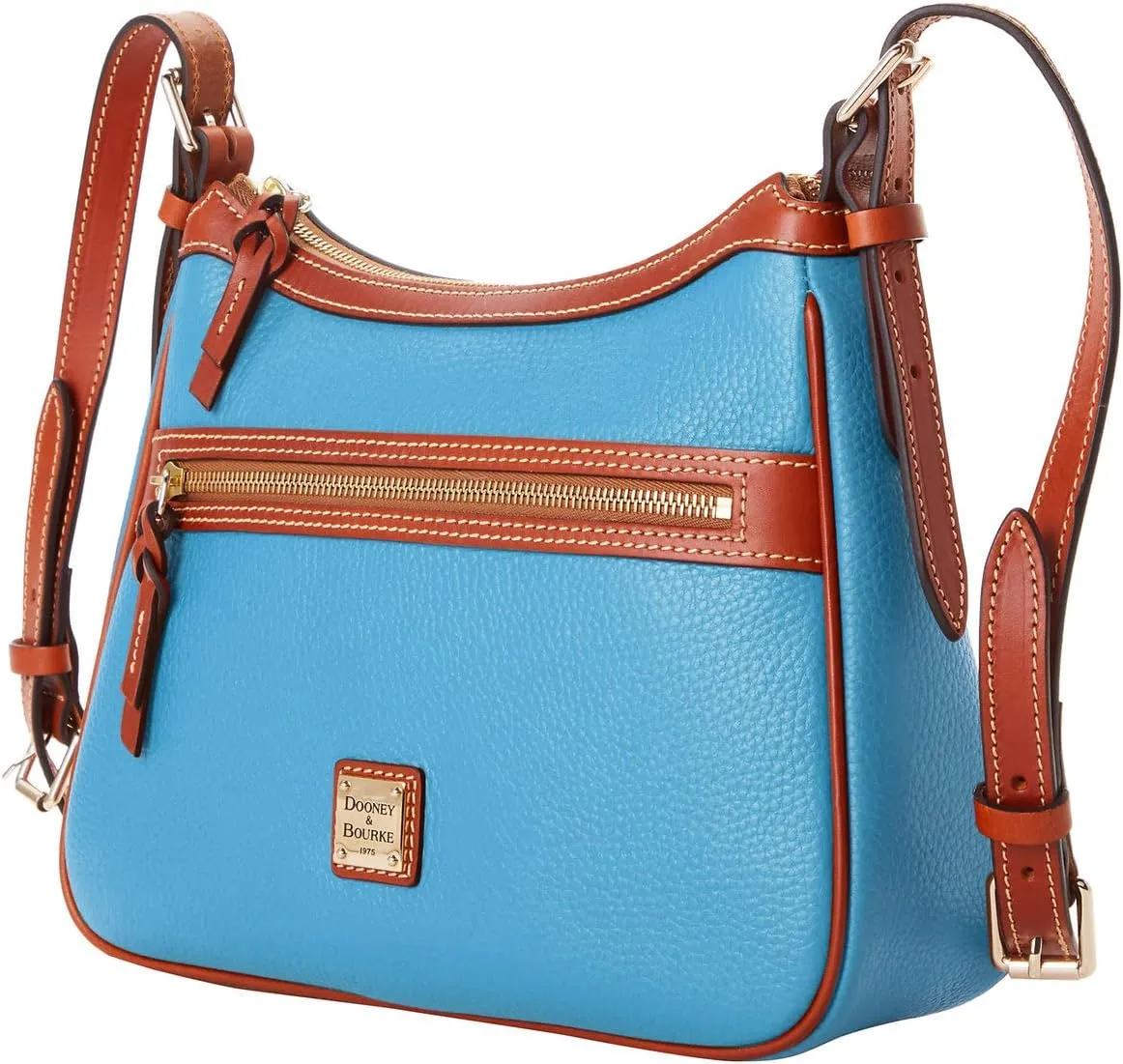 Dooney & Bourke Women's Presley Crossbody in Pebble Grain Leather, Medium Sized Handbag with Adjustable Shoulder Strap
