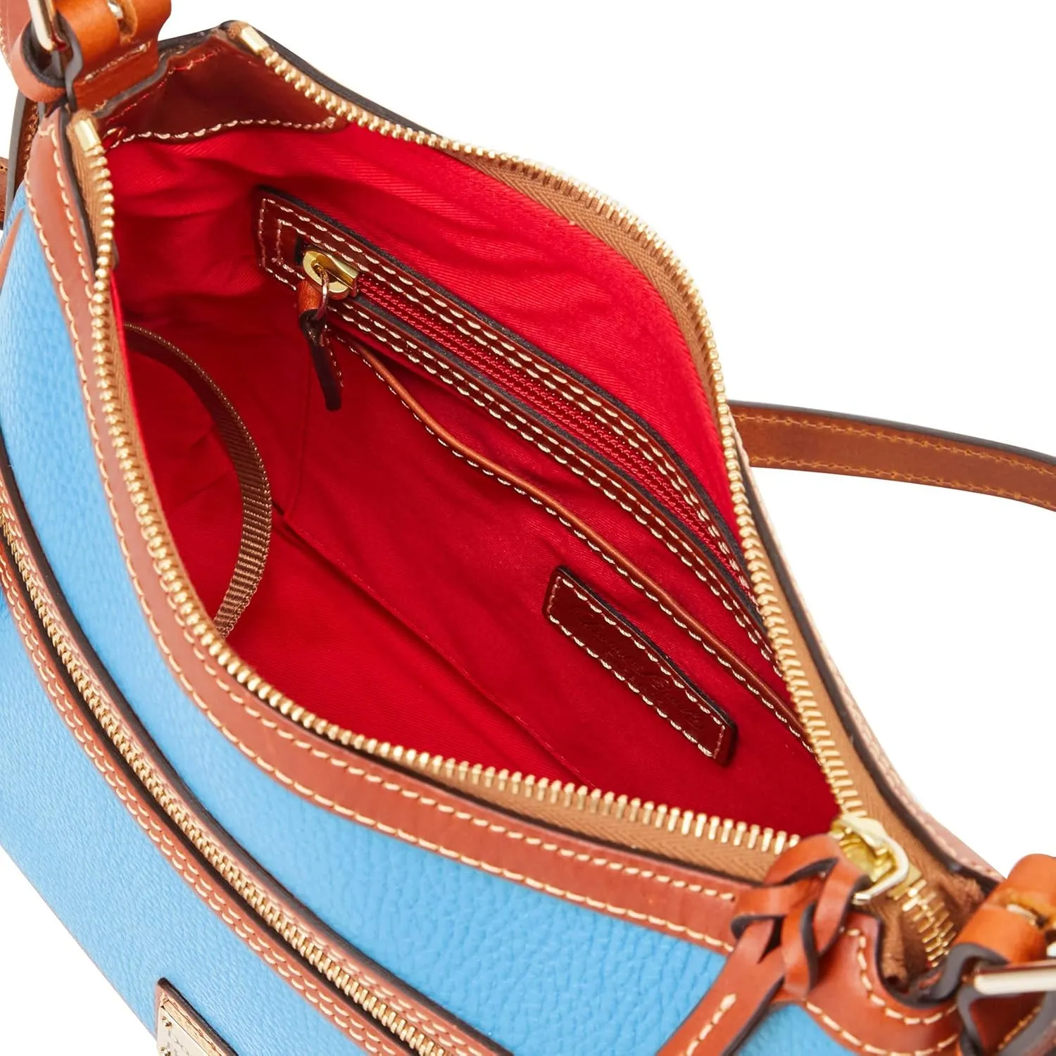 Dooney & Bourke Women's Presley Crossbody in Pebble Grain Leather, Medium Sized Handbag with Adjustable Shoulder Strap