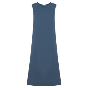 dress distressed rib jumper - distressed denim