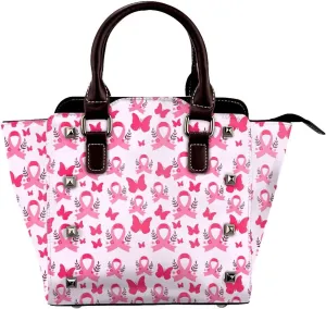 DWomen's Pu Leather Handbag Rivet Shoulder Bag Fashion Studded Top Handle Satchel Crossbody Tote Bag Punk Bag Purse