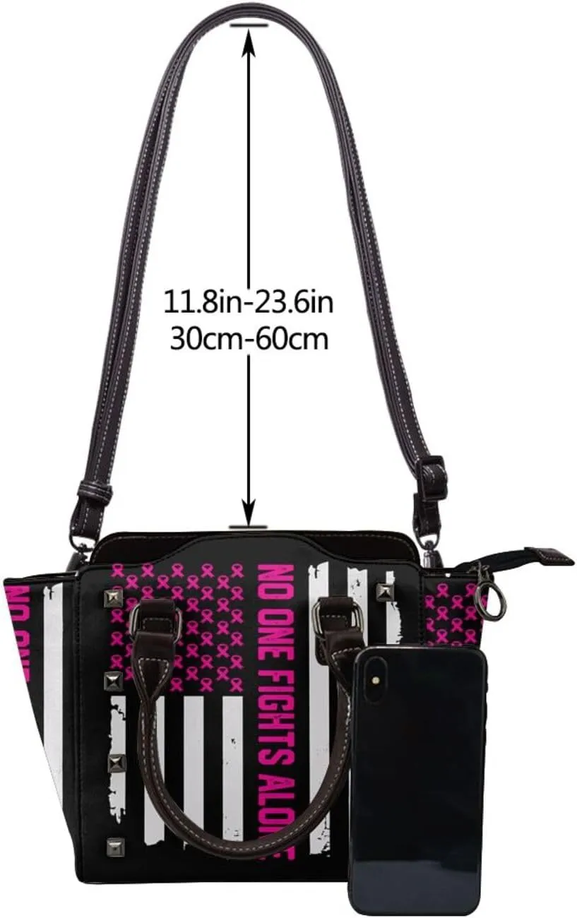 DWomen's Pu Leather Handbag Rivet Shoulder Bag Fashion Studded Top Handle Satchel Crossbody Tote Bag Punk Bag Purse