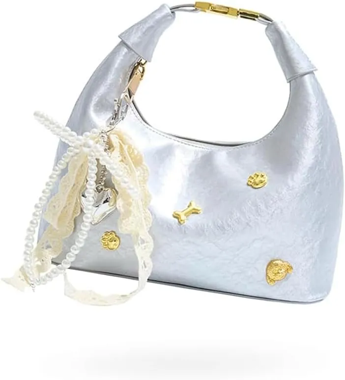 Elegant French Styles Handbag For Women Shoulder Korean Style Fashionable Shoulder Messenger PU Leather Armpit Purse