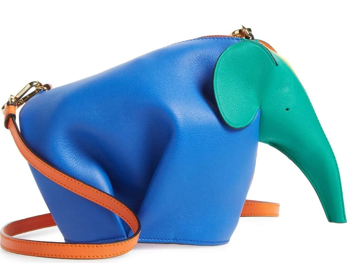 Elephant Leather Cross-Body Bag, Multi