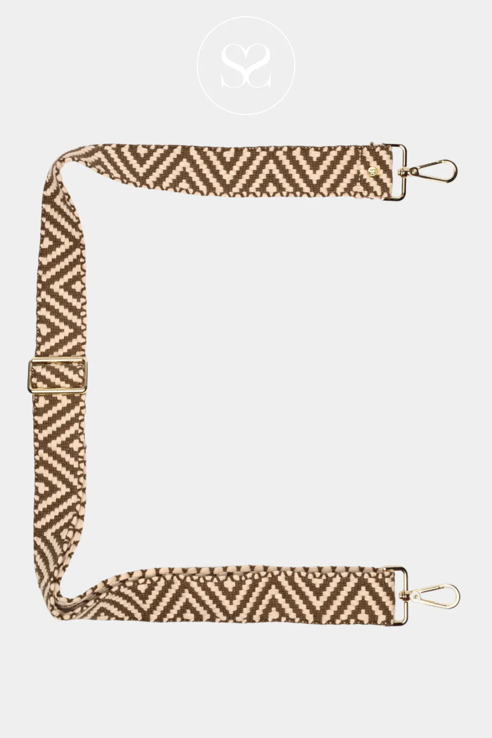 ELIE BEAUMONT - CROSSBODY STRAP - OLIVE WEAVE