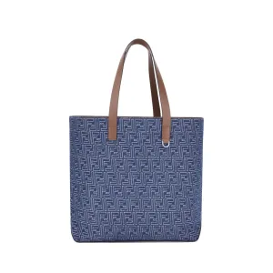 Embroderied denim Tote Bag