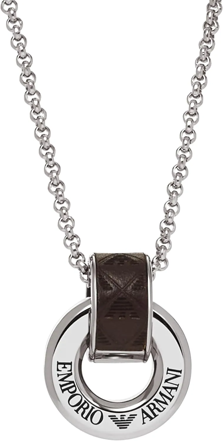 Emporio Armani Stainless Steel Pendant or Chain Necklace for Men