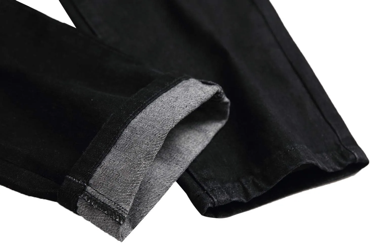 Enrica Men's Ripped Distressed Destroyed Straight Fit Washed Denim Jeans