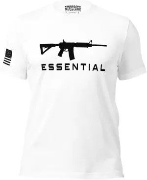 Essential Pro 2A Gun Enthusiast USA Freedom Patriotic Men's T-Shirt White L