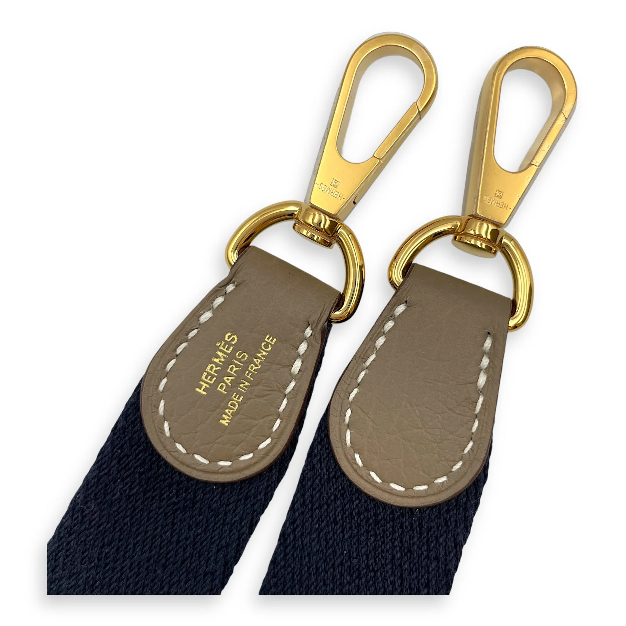 Evelyne Mini Etoupe in Clemence, Gold hardware