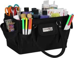 Everything Mary Deluxe Collapsible Store & Tote Organizer with Handles – Multipurpose Storage for Diapers, Snacks, Crafts, Toys, Office Supplies & Everyday Essentials