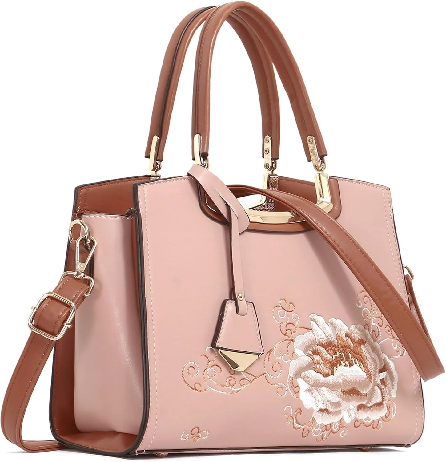 EXOTIC® flora embroidered collection PU Leather hand bag for women
