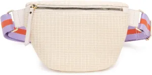 Fanny Packs for Women Embossed Lightweight Waist Pack Zipper Crossbody Belt Bag Sport Pack for Running Hiking Travel Workout