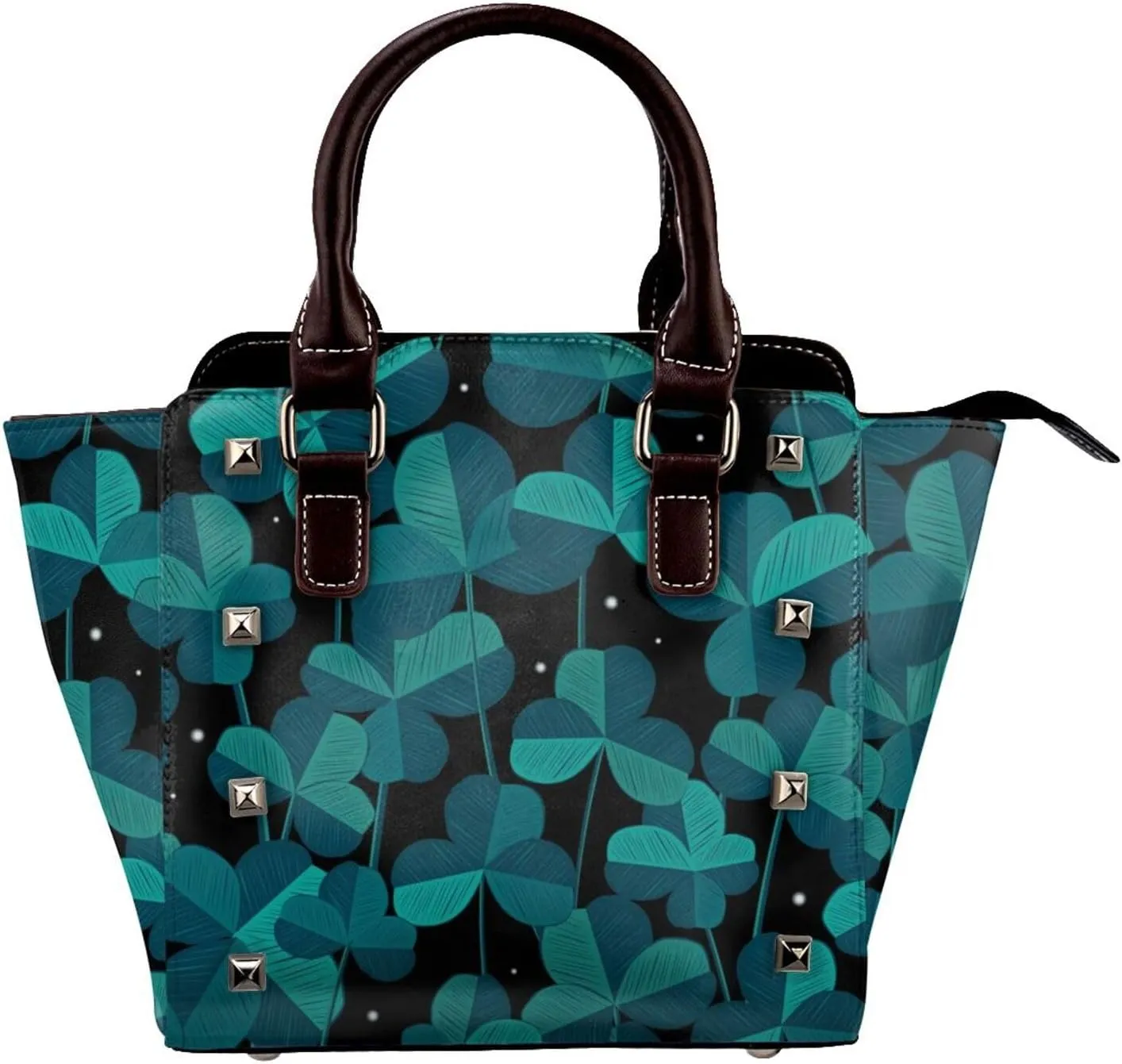 Fashion Studded Skull Bag for Women, Cool PU Leather Rivet Bag, Shoulder Bag