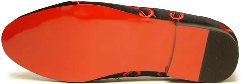 FI-7062 Red Embroidered Dollar Sign Over Black Velvet