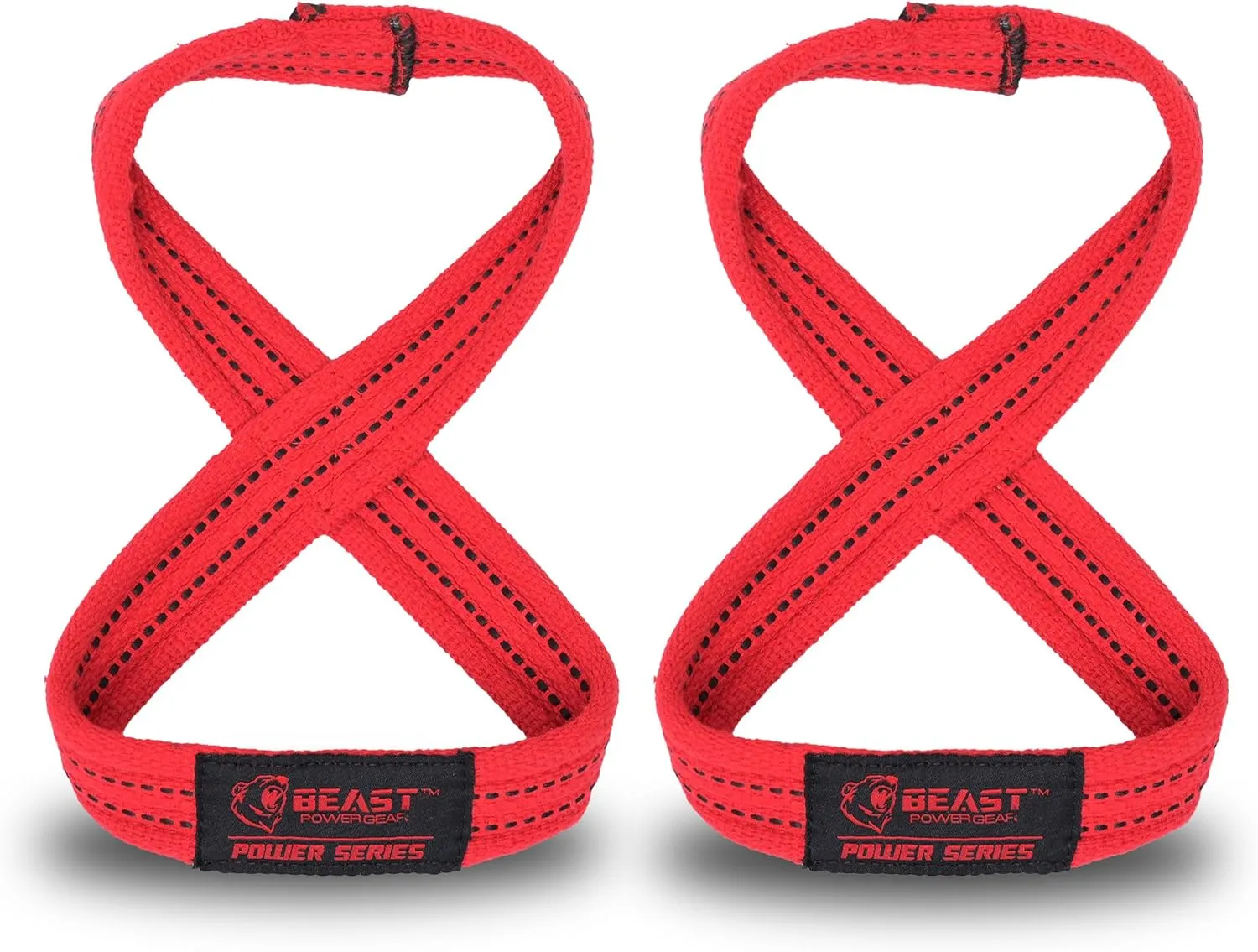 Figure 8 Lifting Strap- Strongman 10-14" Deadlift Straps- True Grip Support & Heavy Duty Wrist Straps for Weightlifting Women Men- Hand Straps for Weight Lifting Figure 8 Straps for Gym Workout