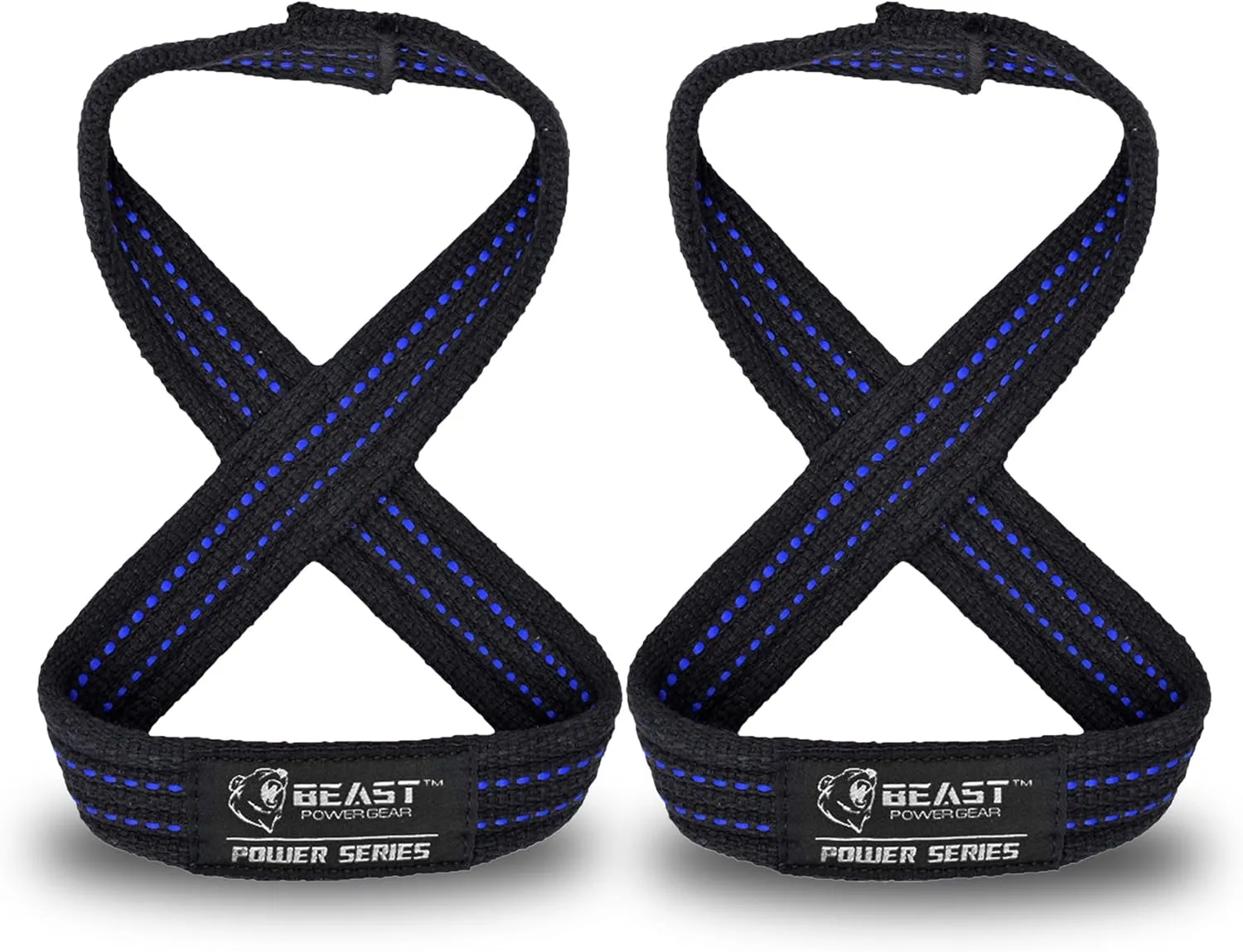 Figure 8 Lifting Strap- Strongman 10-14" Deadlift Straps- True Grip Support & Heavy Duty Wrist Straps for Weightlifting Women Men- Hand Straps for Weight Lifting Figure 8 Straps for Gym Workout