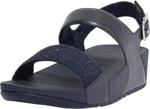 FitFlop Women's Lulu Crystal Embellished Back-Strap Sandals Wedge