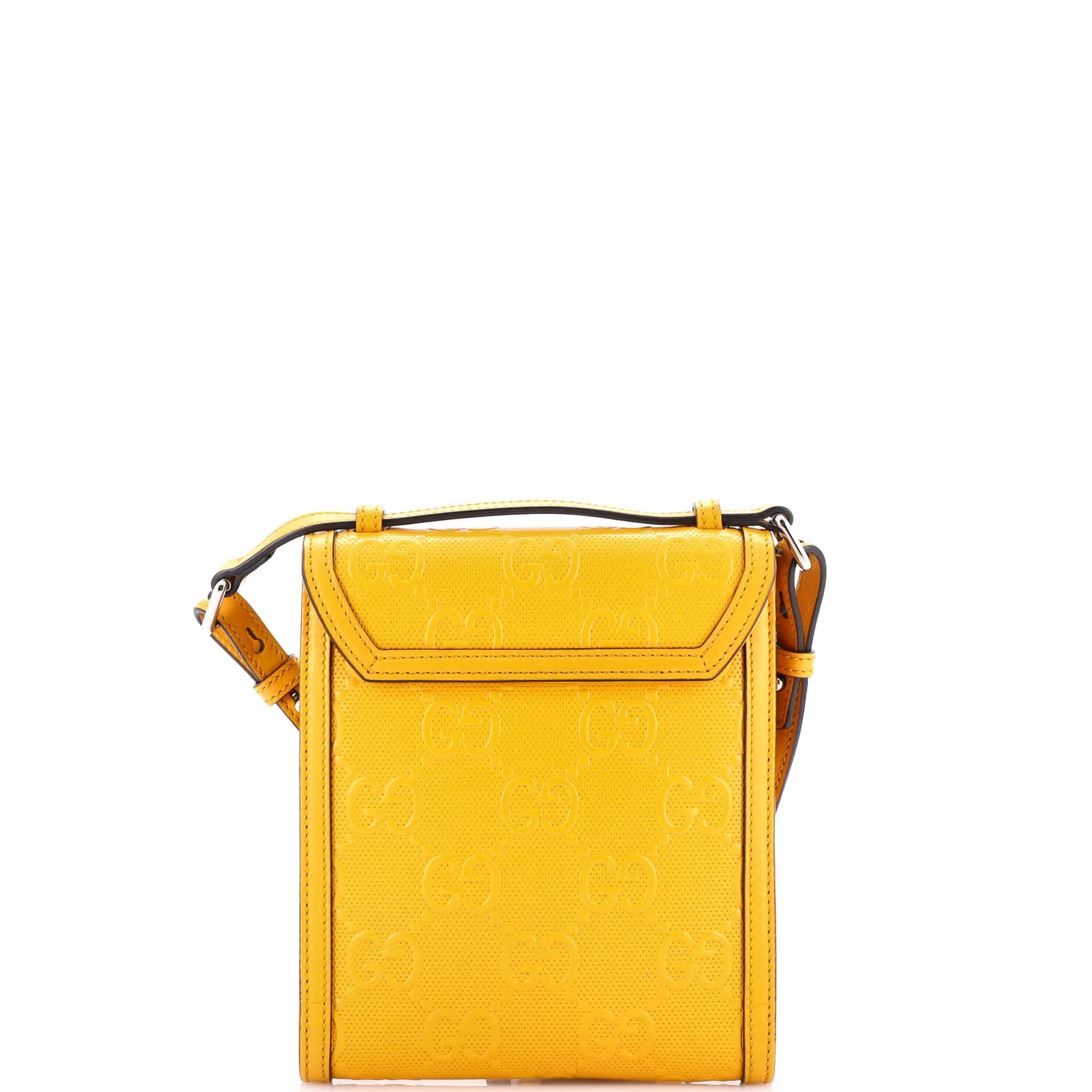 Flap Crossbody Bag GG Embossed Perforated Leather Small