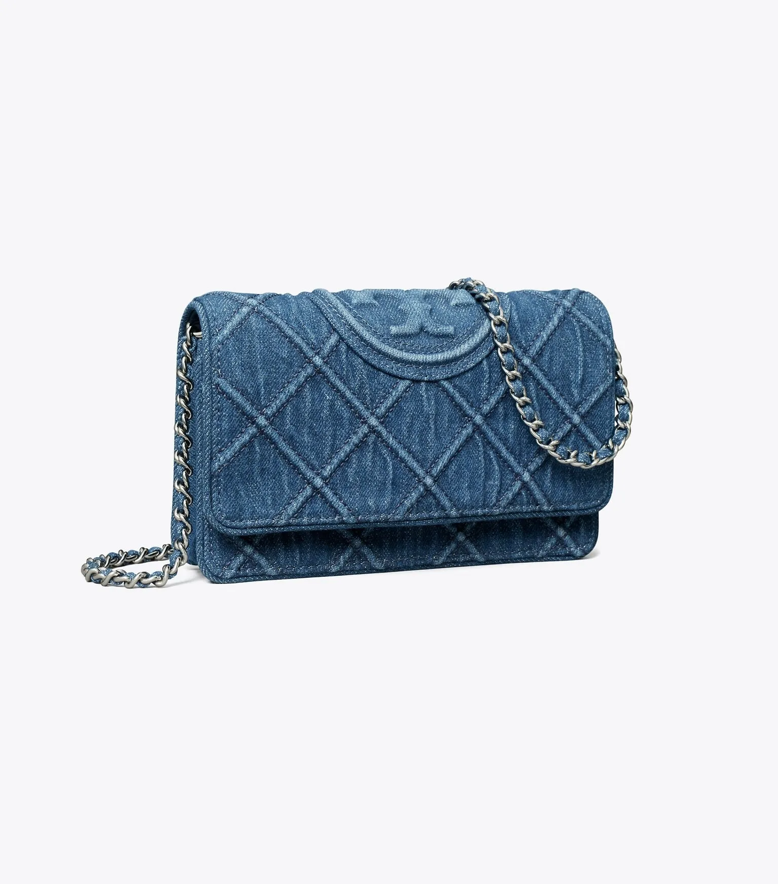 FLEMING SOFT DENIM CHAIN TORY BURCH