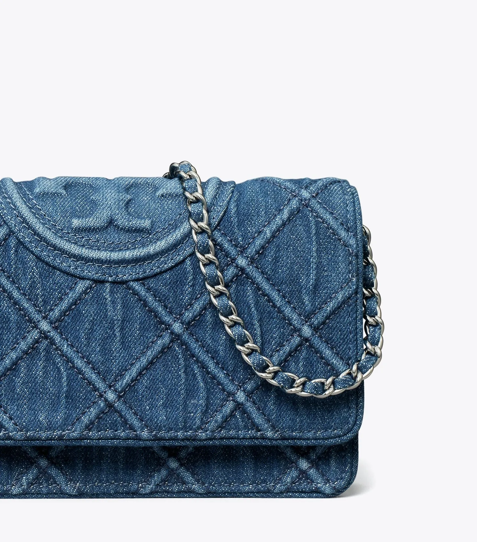 FLEMING SOFT DENIM CHAIN TORY BURCH