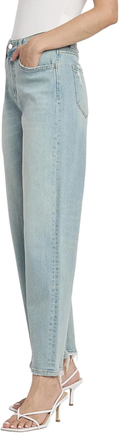 Flying Monkey High Rise Ankle Barrel Jeans F5720
