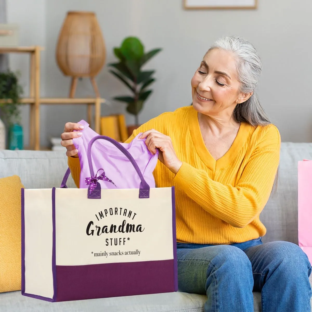 FORBIDDEN PAPER Gifts Tote Bag Important Stuff Tote Gift Gifts Birthday for Shopping Bag Grocery Bag Utility Tote