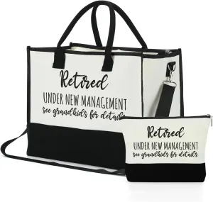FORBIDDEN PAPER Mothers Day Grandma Mimi Yaya Retirement Dance Aunt Travel Book Witchy Gifts for Women Tote Bag & Makeup Bag