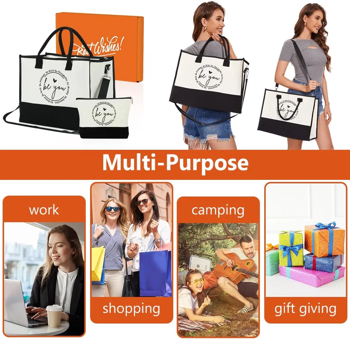 FORBIDDEN PAPER Mothers Day Grandma Mimi Yaya Retirement Dance Aunt Travel Book Witchy Gifts for Women Tote Bag & Makeup Bag