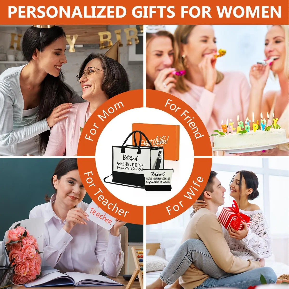FORBIDDEN PAPER Mothers Day Grandma Mimi Yaya Retirement Dance Aunt Travel Book Witchy Gifts for Women Tote Bag & Makeup Bag